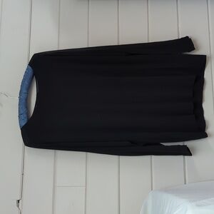 Long sleeve t-shirt with sheer panels, size L